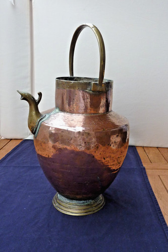 Schwere kupferkanne vintage - kupferkanne,
