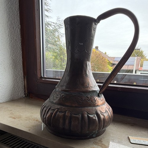 Kupfer kanne krug - bauchig, mit
