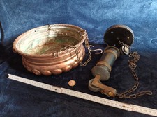 Kupferblumenampel mit