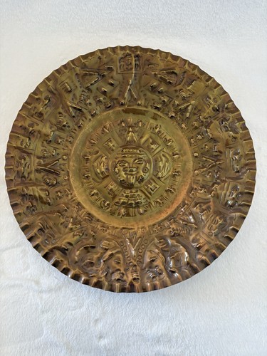 Wandteller kupfer sonnengott - kupfer,