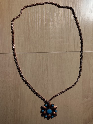 Vintage halskette copper solid - halskette,
