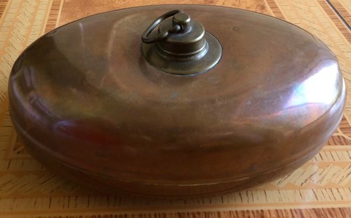 Alte kupfer bettflasche - alte,