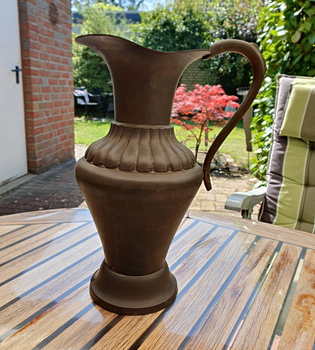 Kupfer metallkanne krug mit - /,