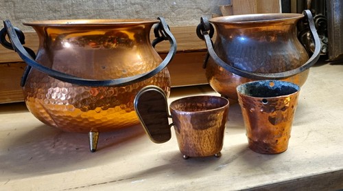 Gehämmerte kupferschale - 2x,