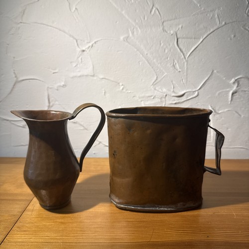 Antik vintage kupfer krug - vintage, set