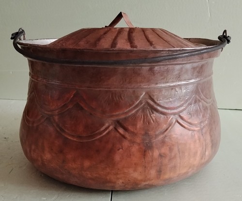 Vintage kupfer topf kessel - kupfer,