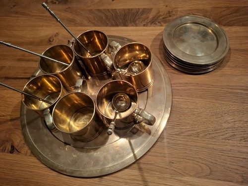 Teeset kupfer messinggriff - kupfer,