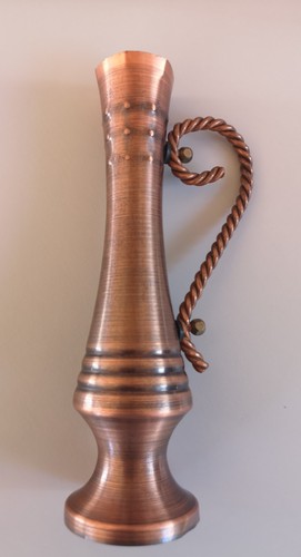 Kupfer vase mit gedrehtem - kupfer,