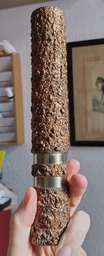 Brutalismus vase kupfer stahl - kupfer,