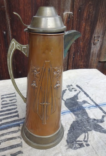 Alter schöner kupfer krug - alter,
