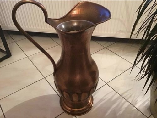 Kupfervase groß mit - groß,