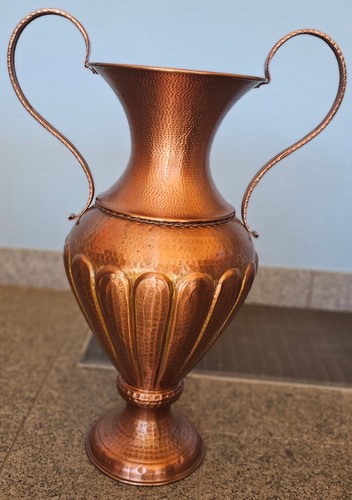 Kupfer vase amphore mit - kupfer,